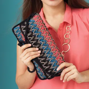 Patons Crochet Bargello Stripes Purse