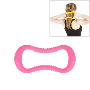 PP Double Massage Point Yoga Circle Fascia Stretching Ring Pilates Resistance Ring (Pink)