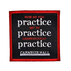 “Practice, Practice, Practice” Iron-On Patch | Retro Collection