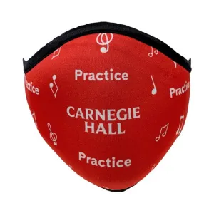 “Practice, Practice, Practice” Musical Notes Polyester Face Mask