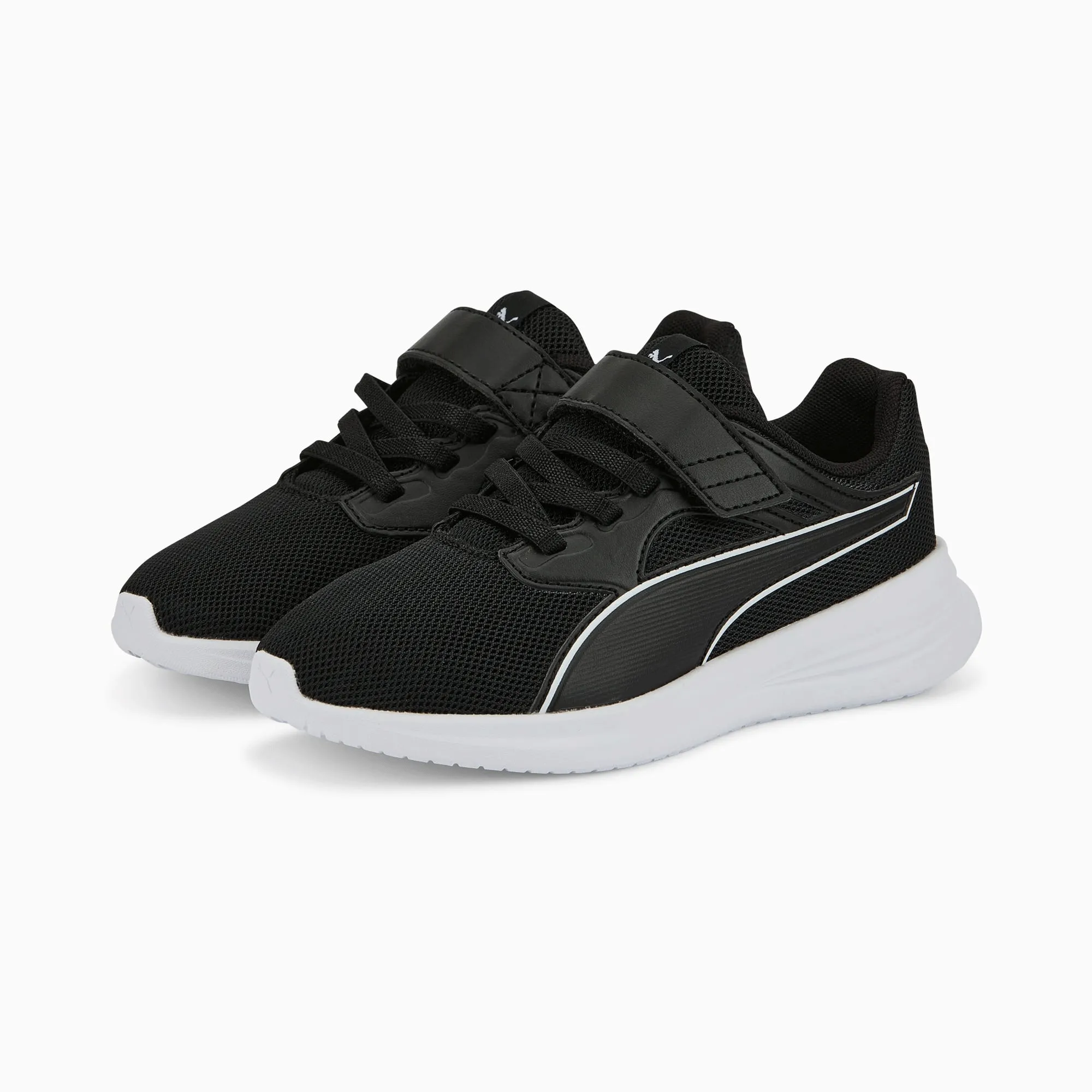 Puma Transport AC PS Trainers - Boys - Black/White