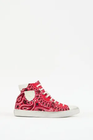 Red Canvas Bedford Bandana Sneaker