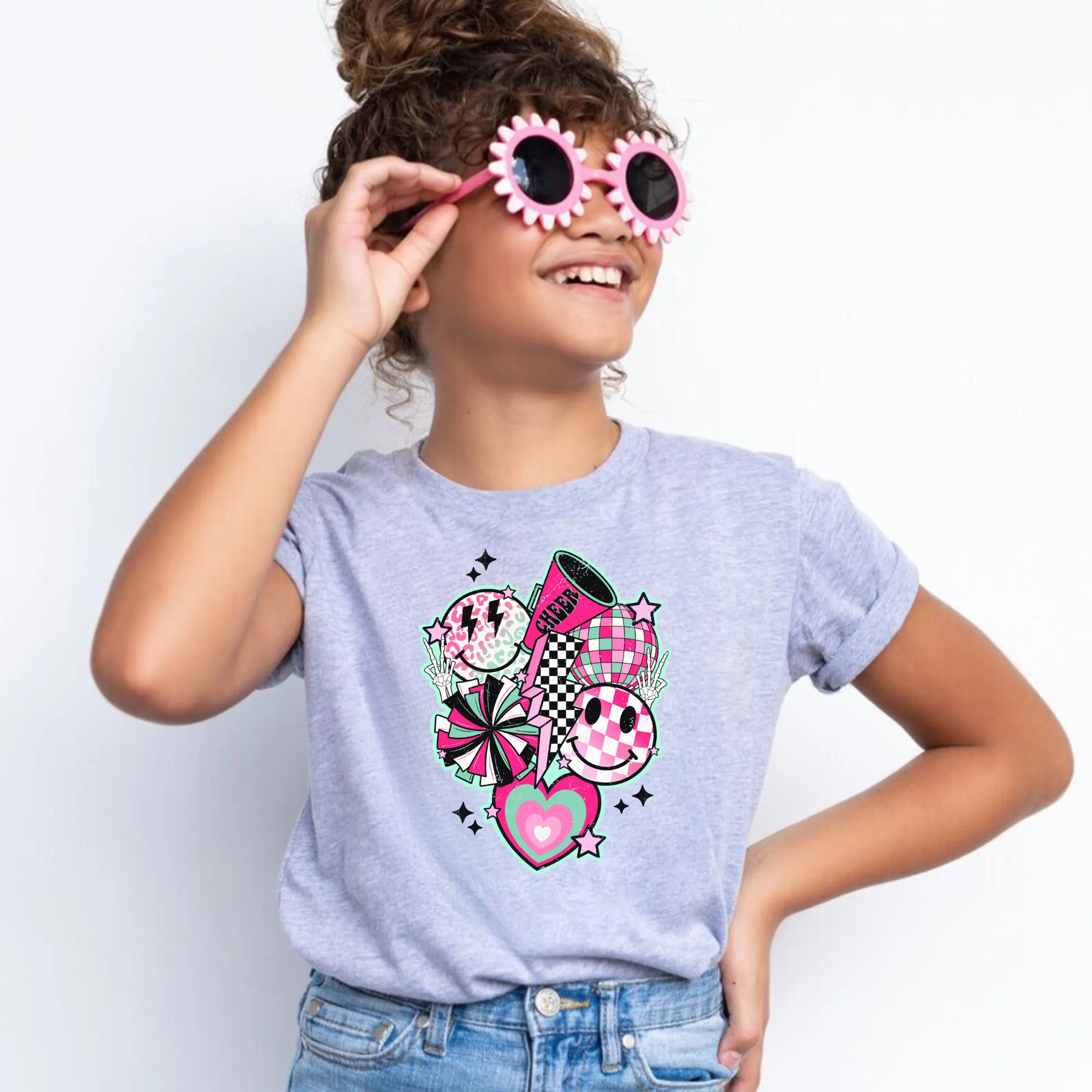 Retro Cheer Shirt for Girls