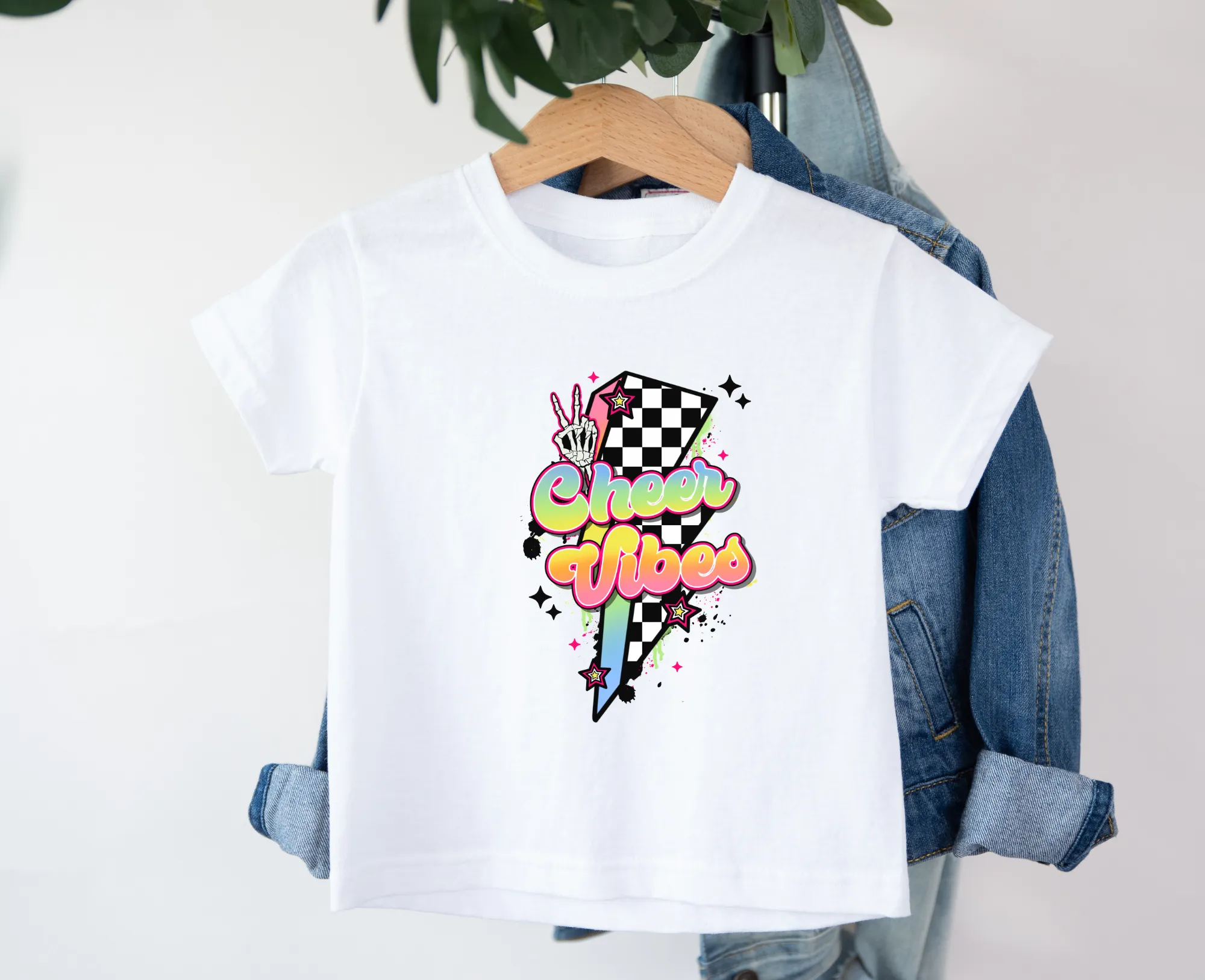 Retro Cheer Vibes Shirt for Girls