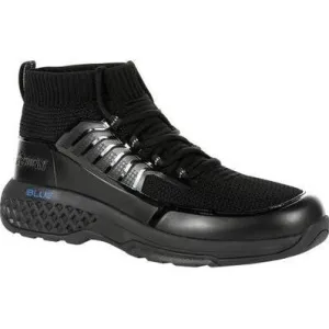 Rocky Men's Code Blue 5" Knit Slip Resist Public Service Boot -Black- RKD0053