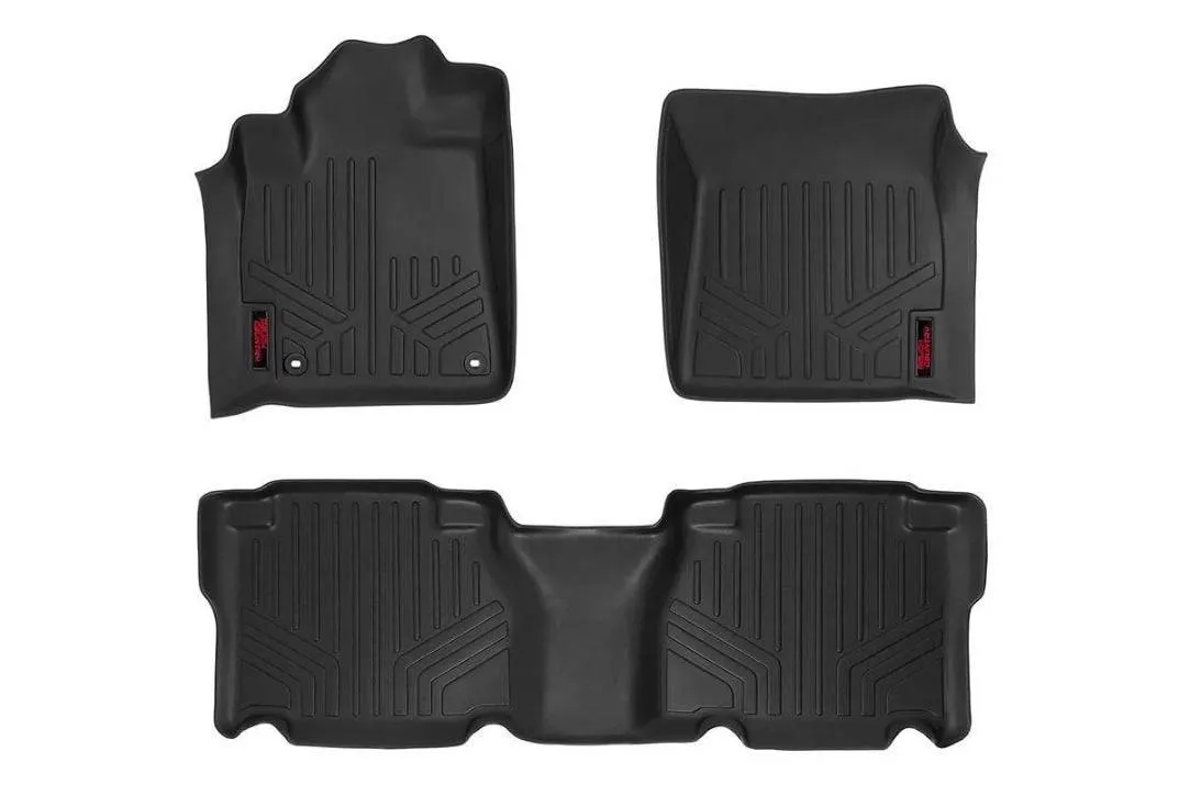 Rough Country Black Heavy Duty Floor Mats | 2014-2021 Toyota Tundra