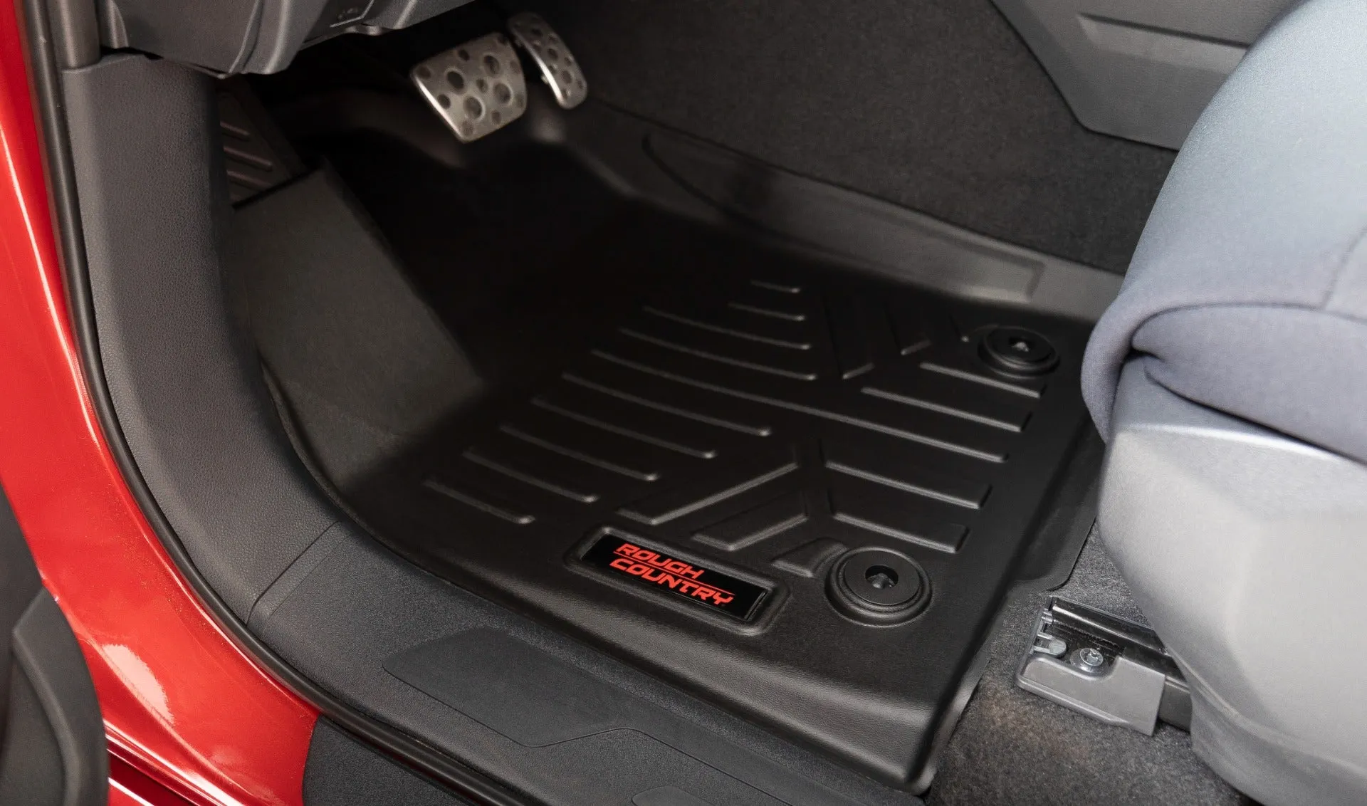 Rough Country Heavy Duty Black Floor Liners | 2022-2025 Toyota Tundra