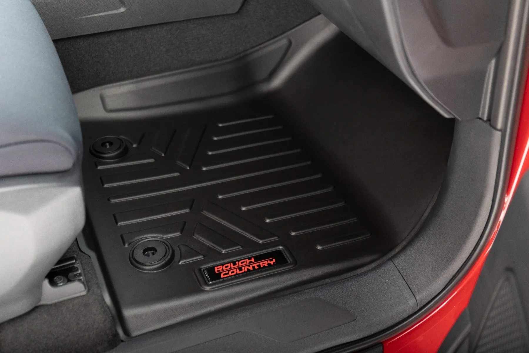 Rough Country Heavy Duty Black Floor Liners | 2022-2025 Toyota Tundra