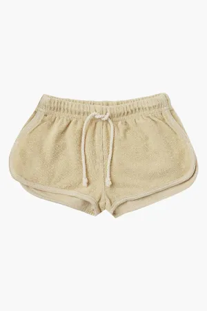 Rylee   Cru Terry Baby Girls Shorts - Butter