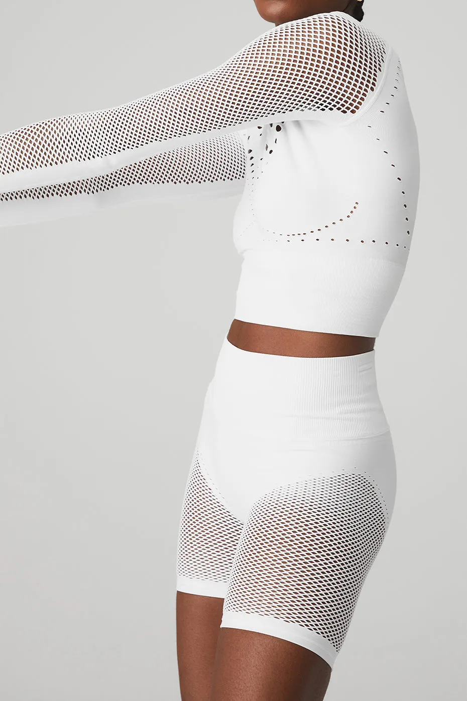 Seamless Open Air Long Sleeve & Seamless High-Waist Limitless Open Air Short Set