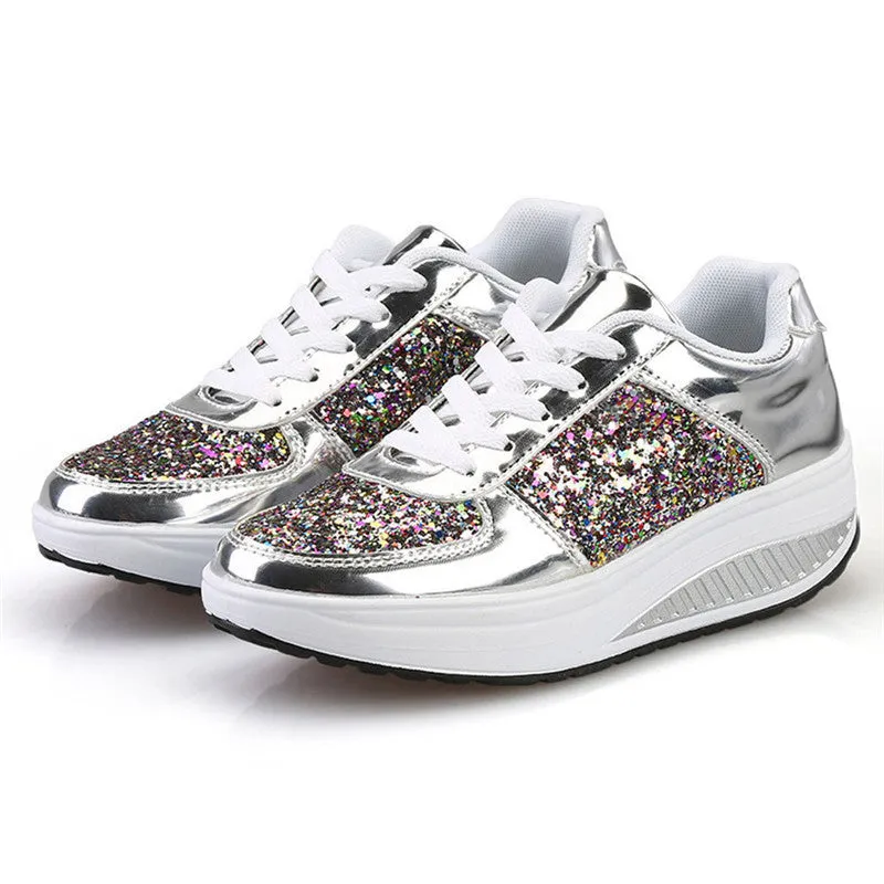 Sequin women's sneakers