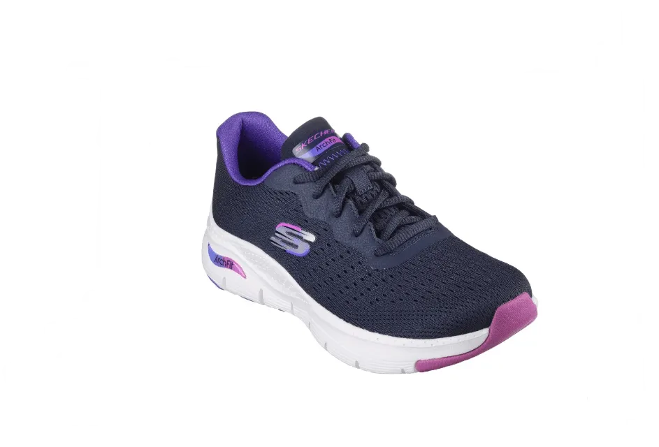 SKECHERS Arch Fit Infinity Cool Shoe - Navy/Purple - Womens