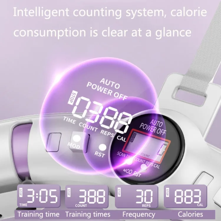 Slimming Massage Smart Counting Weight-Bearing Fat Loss Fitness Circles, Specification: 10 Knots (Taro Purple)