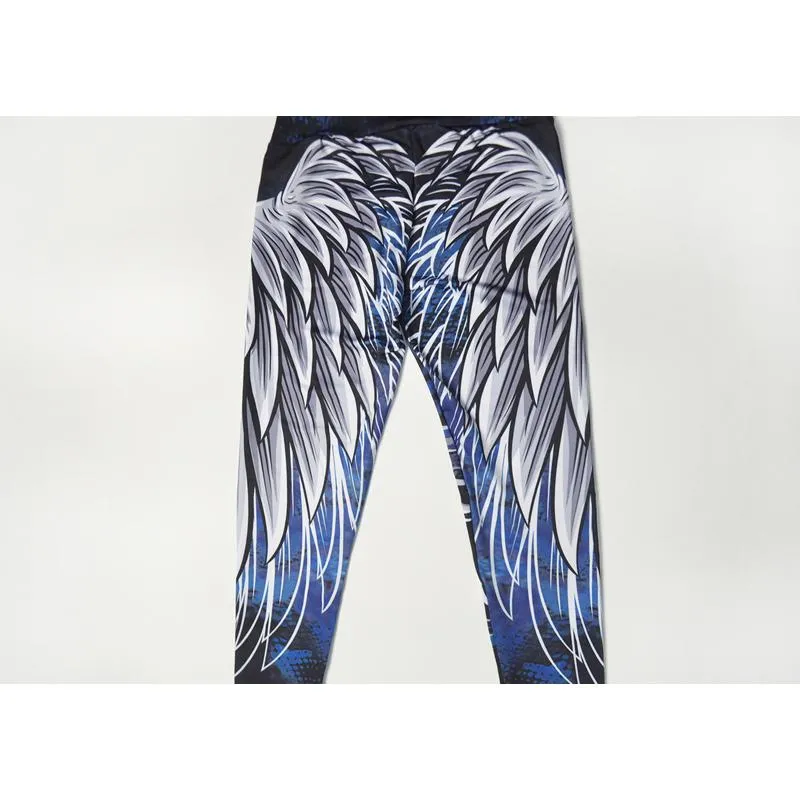 Sports Feather Elasticity Yoga Fitness Sports Leggings