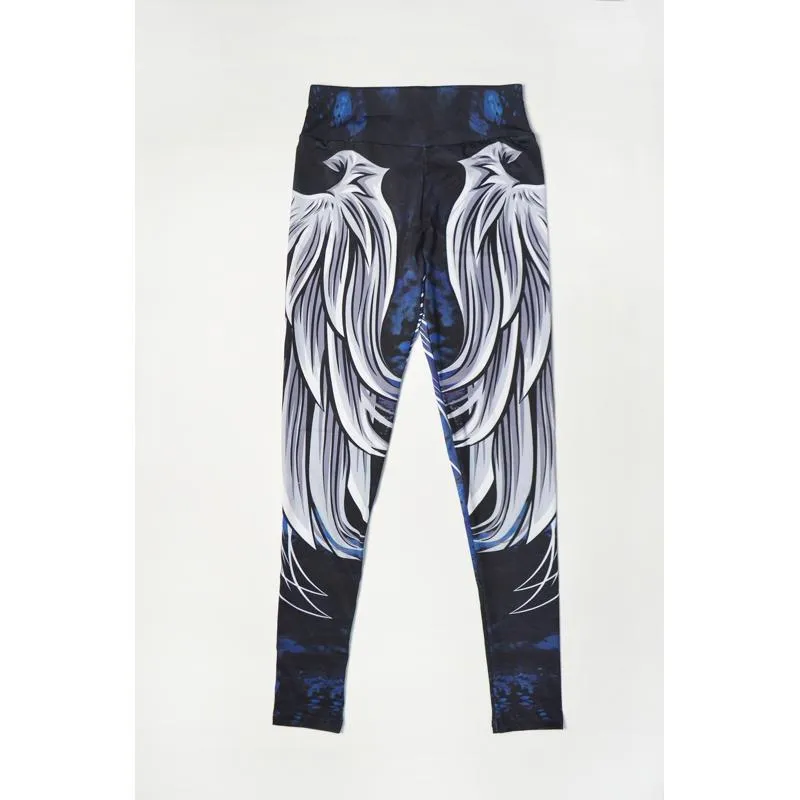 Sports Feather Elasticity Yoga Fitness Sports Leggings