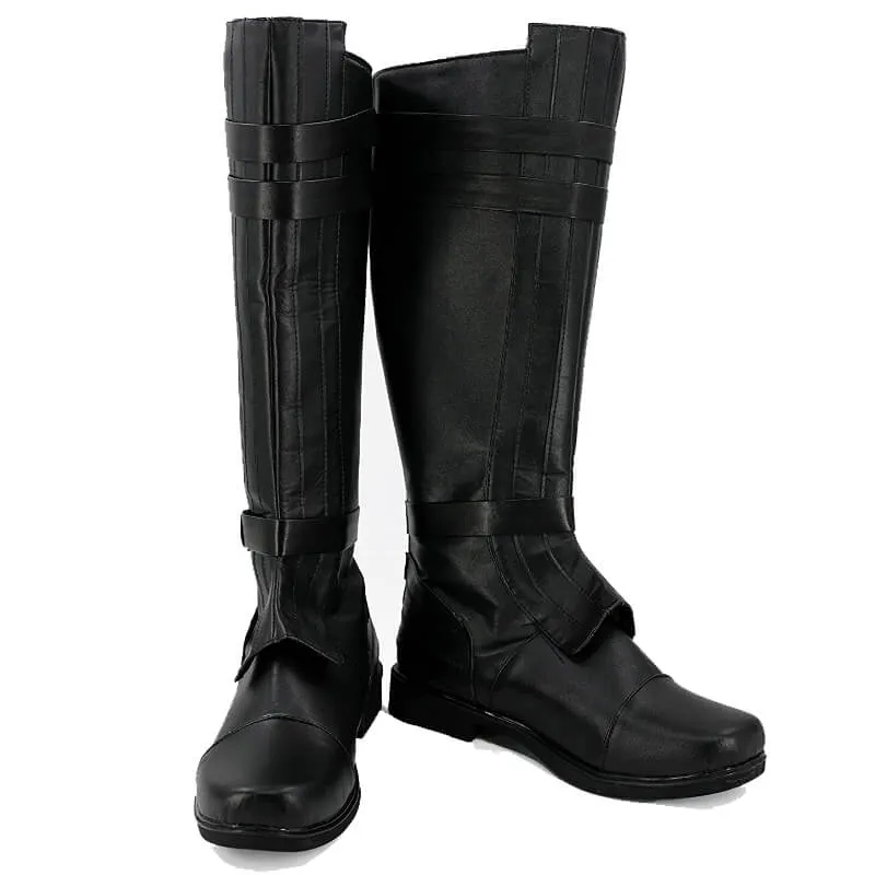 Star Wars Boots Anakin Skywalker Black Brown Shoes Halloween Boots