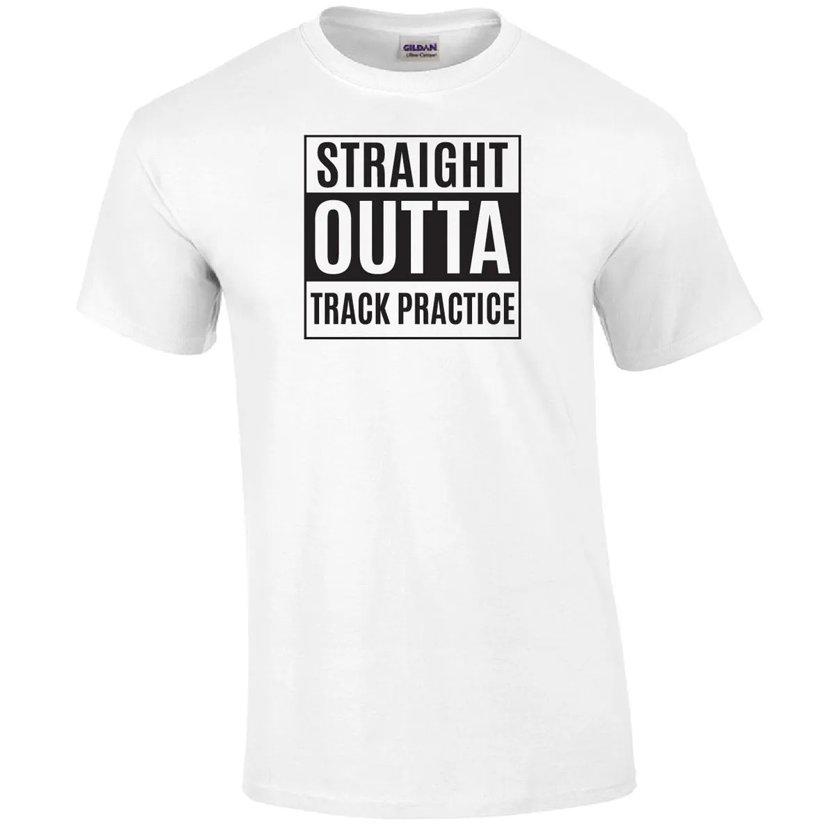 Straight Outta Track Practice Printed Tee