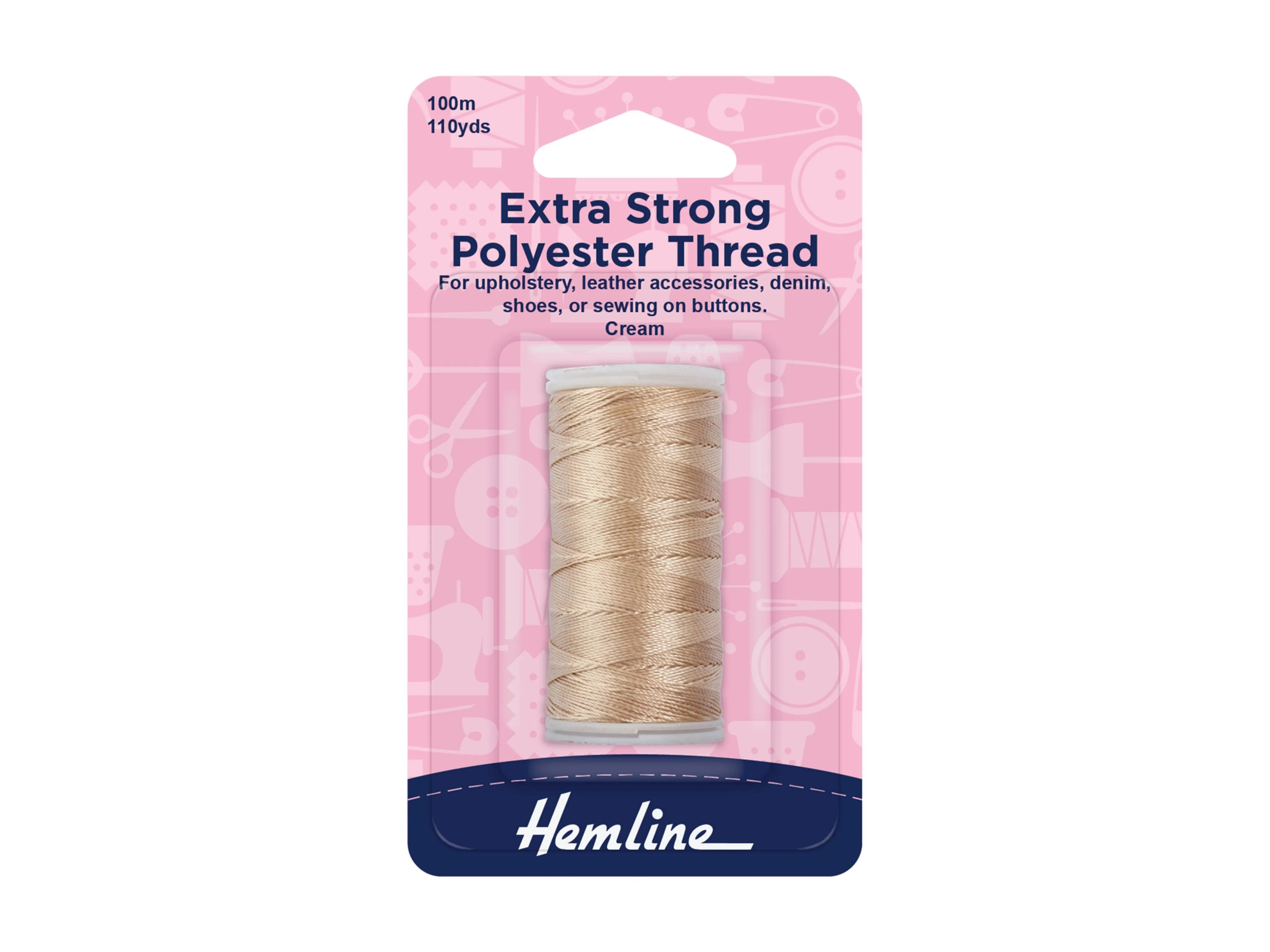 Strong Sewing Polyester Thread - 100 Metre Spool