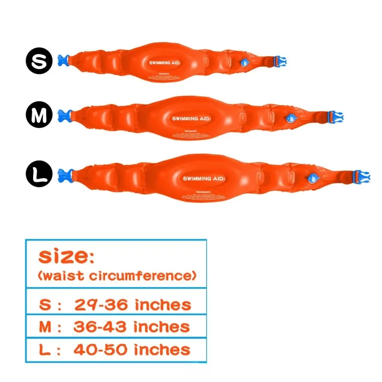 Swimming Auxiliary Belt Inflatable High Buoyancy Floaties for Swim Learning Beginners, Size: 3 In 1 Kit