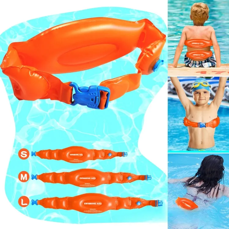 Swimming Auxiliary Belt Inflatable High Buoyancy Floaties for Swim Learning Beginners, Size: 3 In 1 Kit