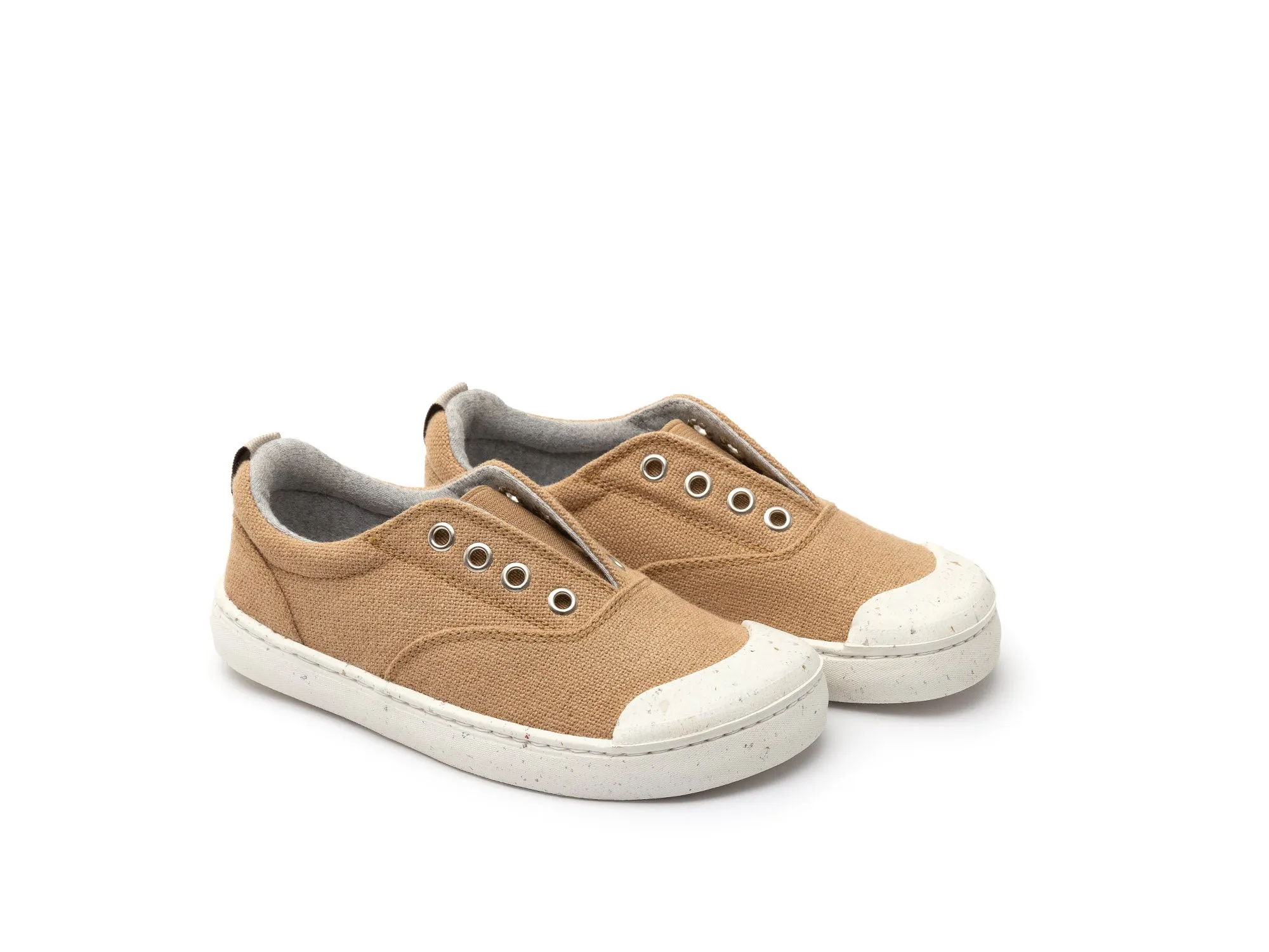 Tip Toey Joey KIDS SNEAKERS SPICE GREEN - NATURAL ORGANIC CANVAS