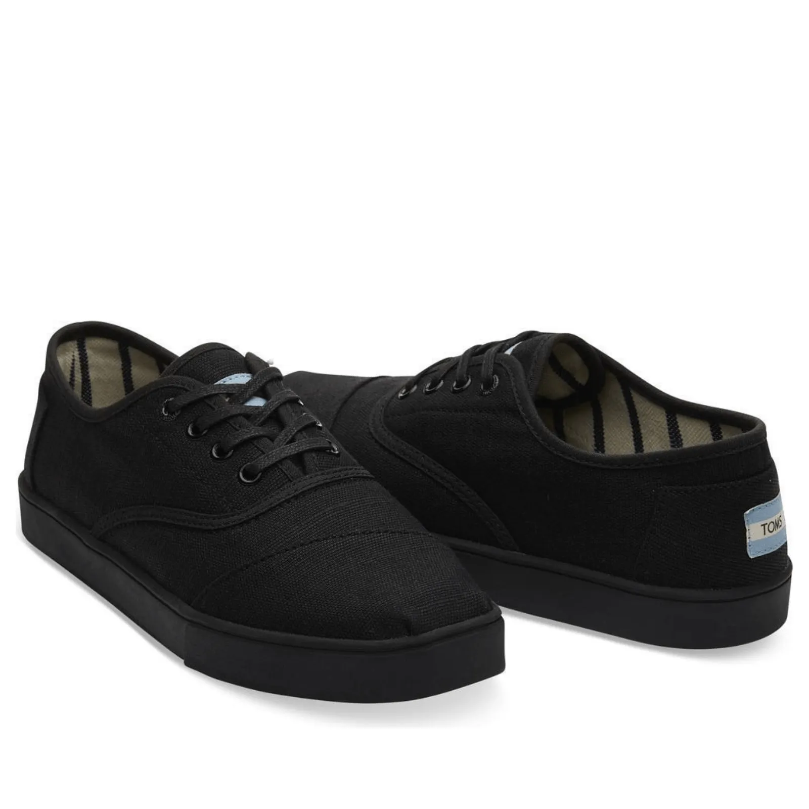 TOMS Heritage Canvas Mens Carlo Shoes - Black/Black