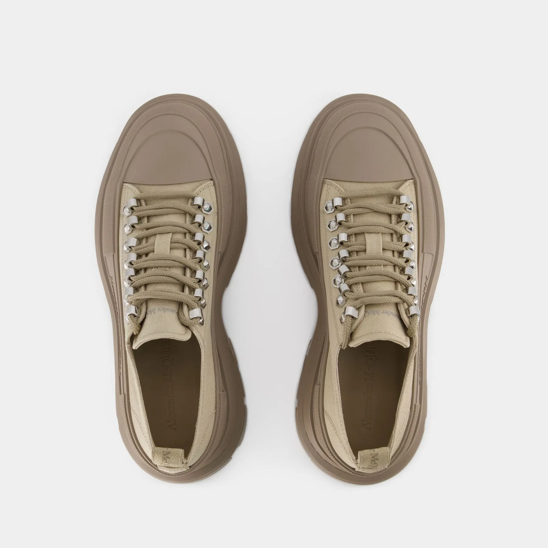 Tread Slick Sneakers - Alexander Mcqueen - Brown - Canvas