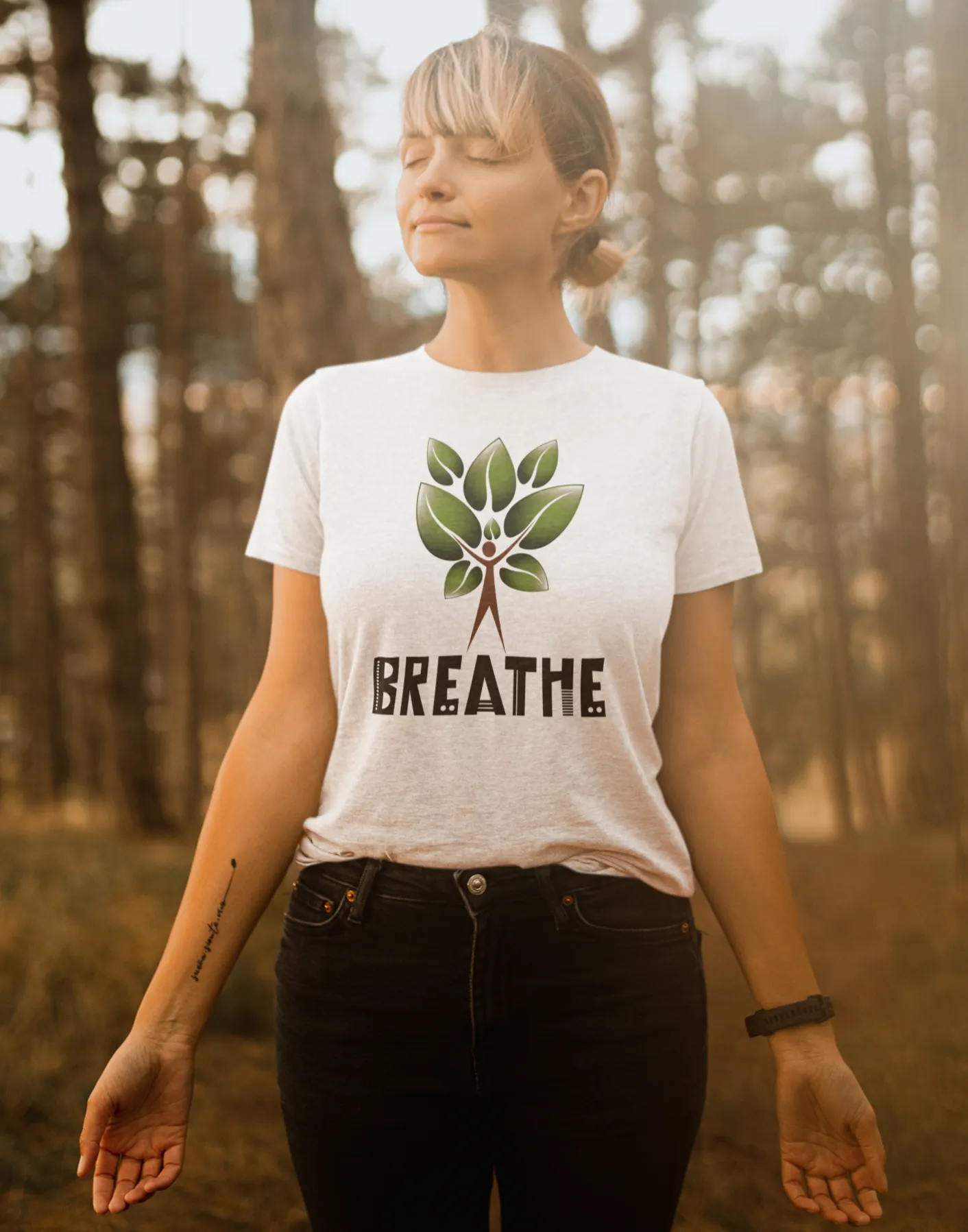 Tree of Life Yoga T Shirt for Women D11