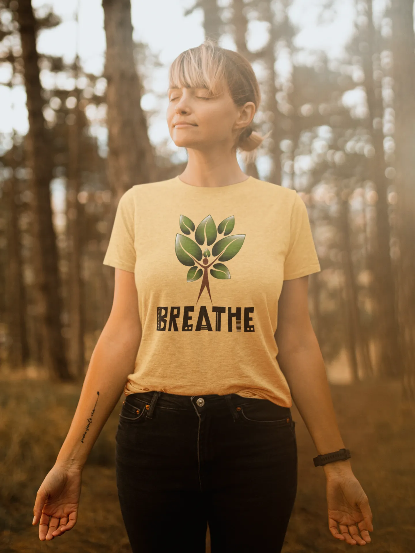 Tree of Life Yoga T Shirt for Women D11