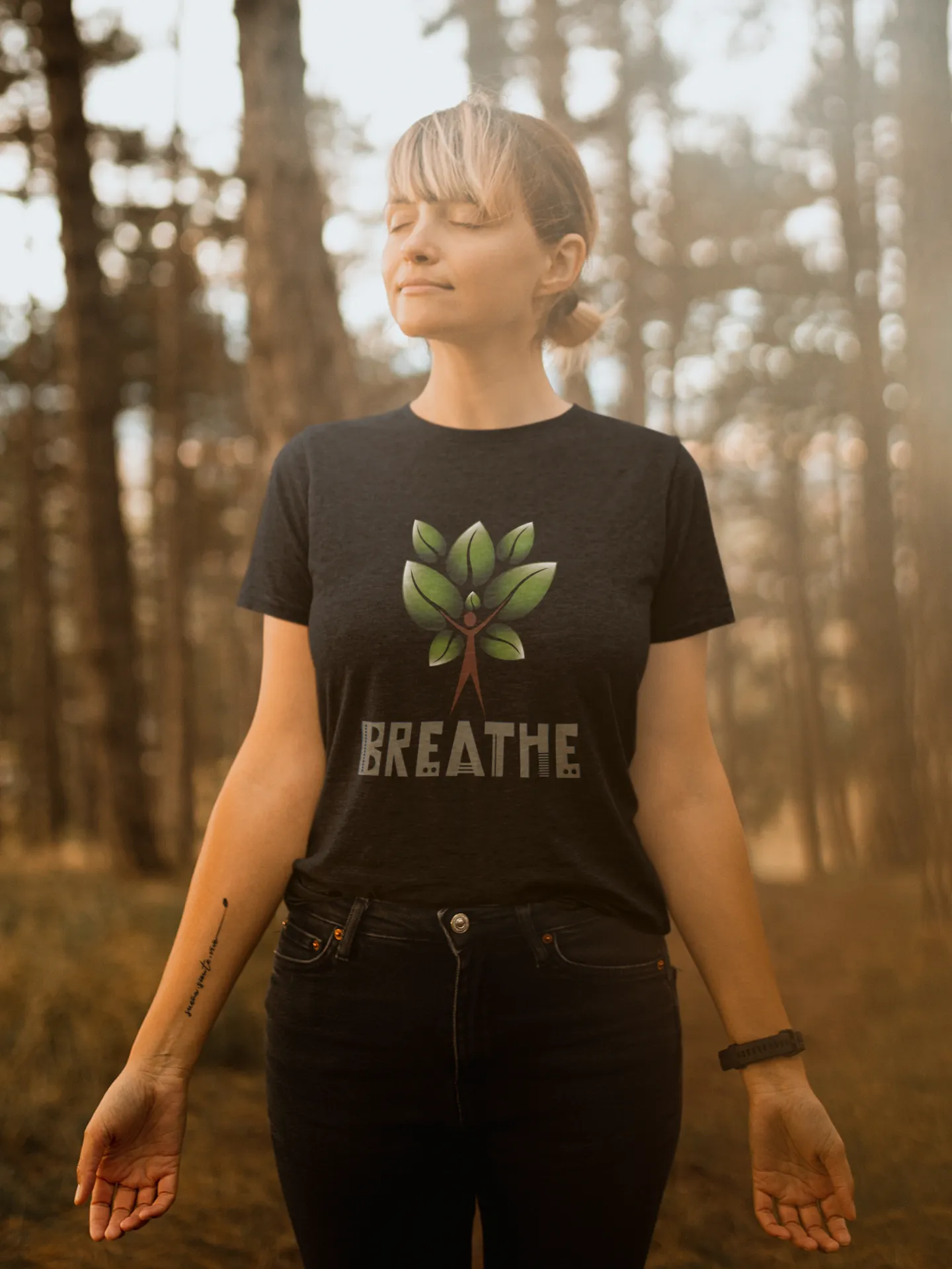 Tree of Life Yoga T Shirt for Women D11