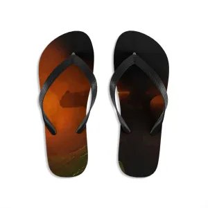 Unisex Flip-Flops ... Ruger .357 Magnum Early-Morning-Target-Practice ... 'Circa April 2022' ... Original Works ...