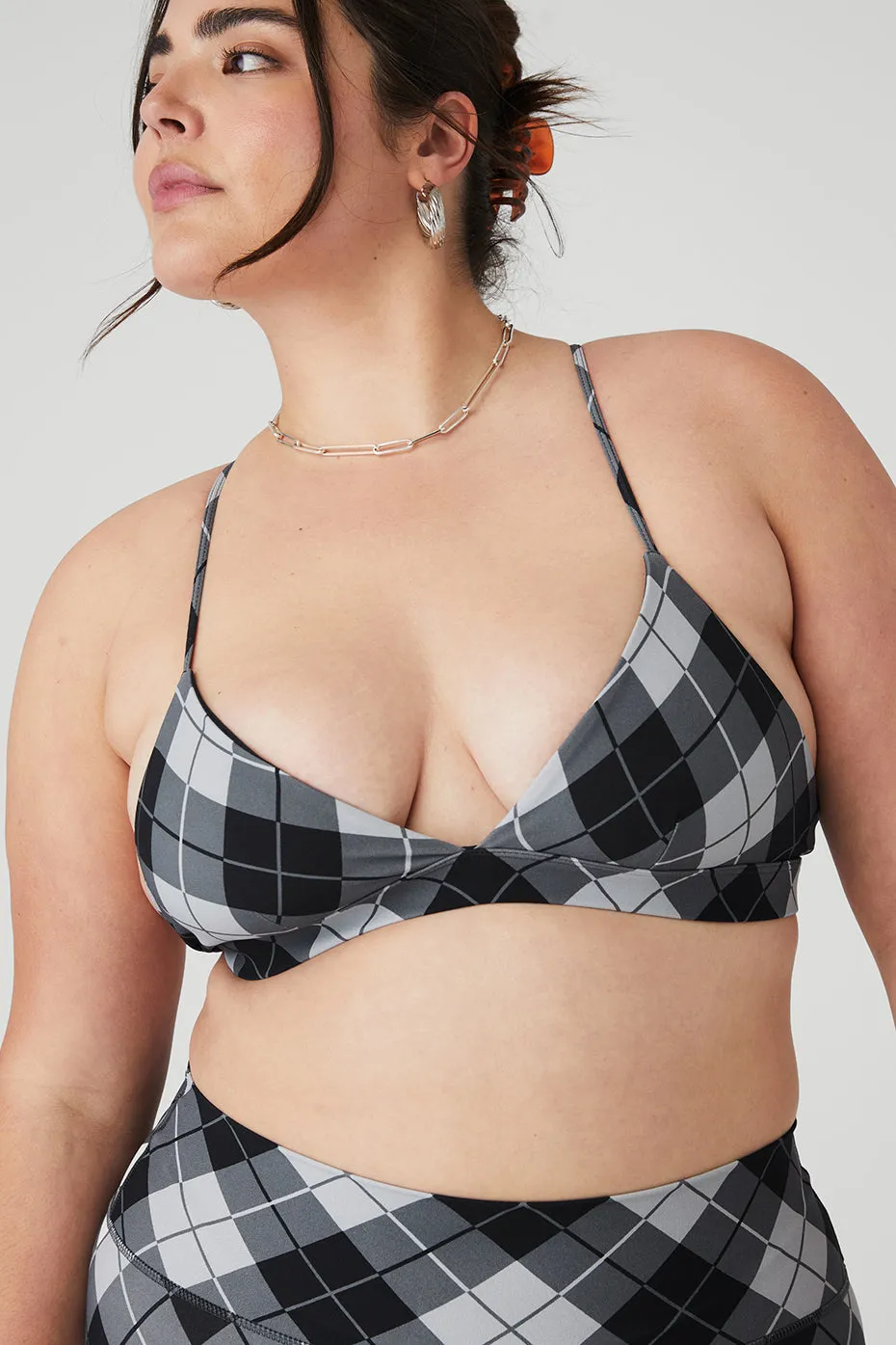 Vapor Argyle Splendor Bra - Black/Anthracite