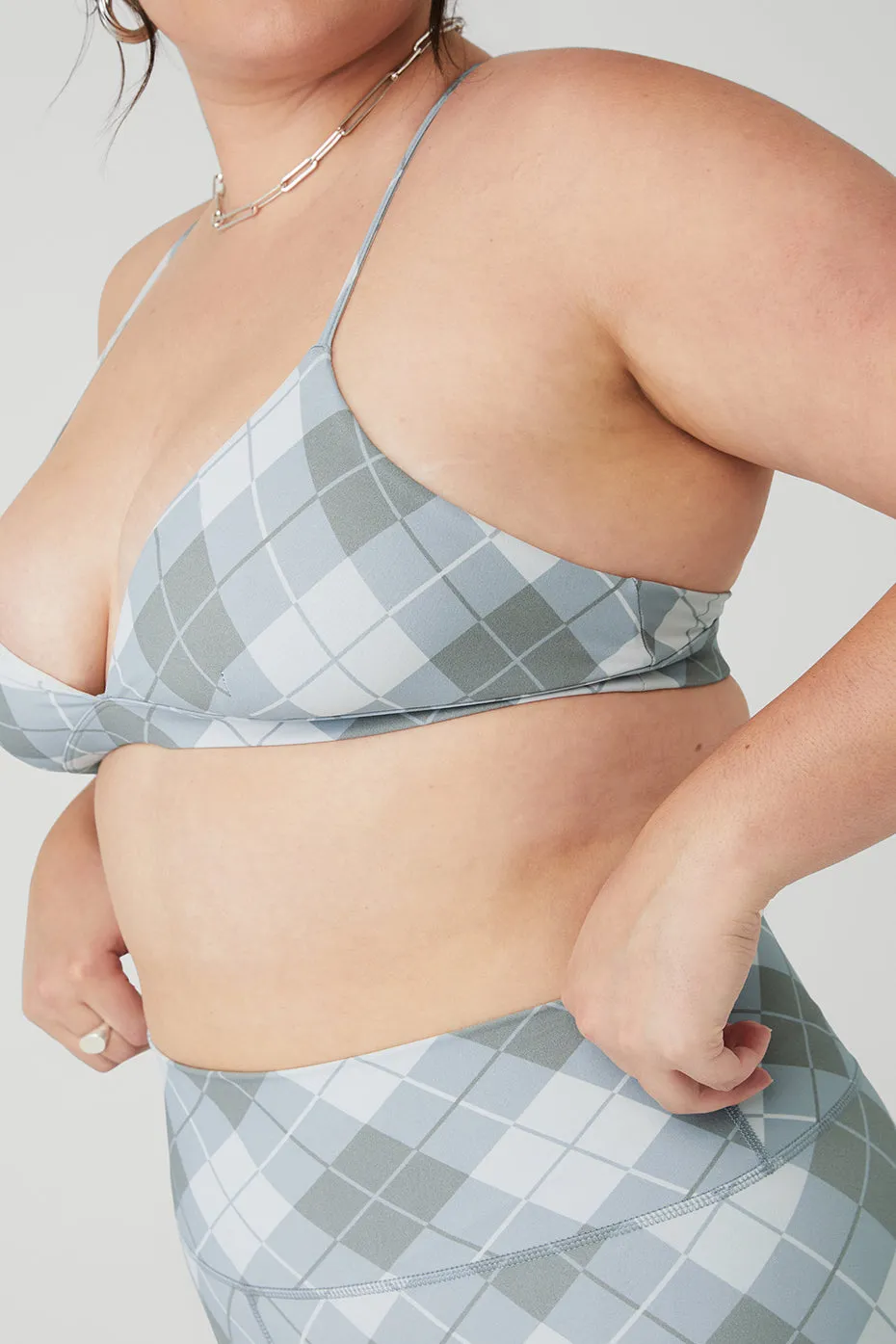 Vapor Argyle Splendor Bra - Gravel/Titanium