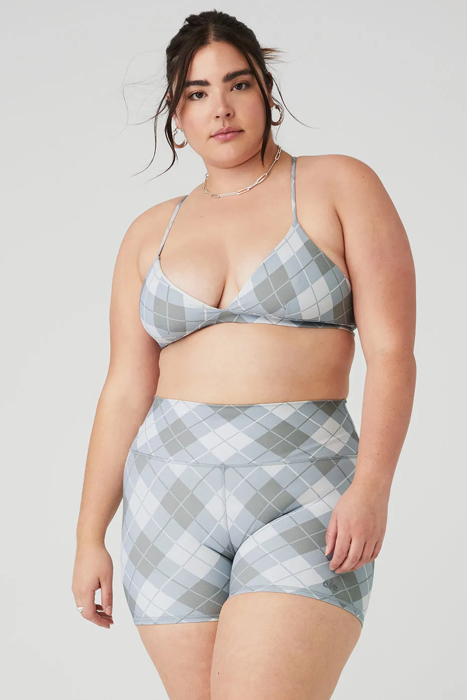 Vapor Argyle Splendor Bra - Gravel/Titanium