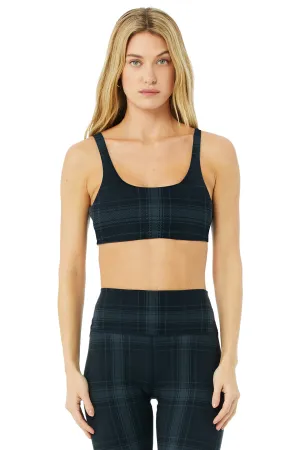 Vapor Legacy Plaid Bra - Black/Anthracite