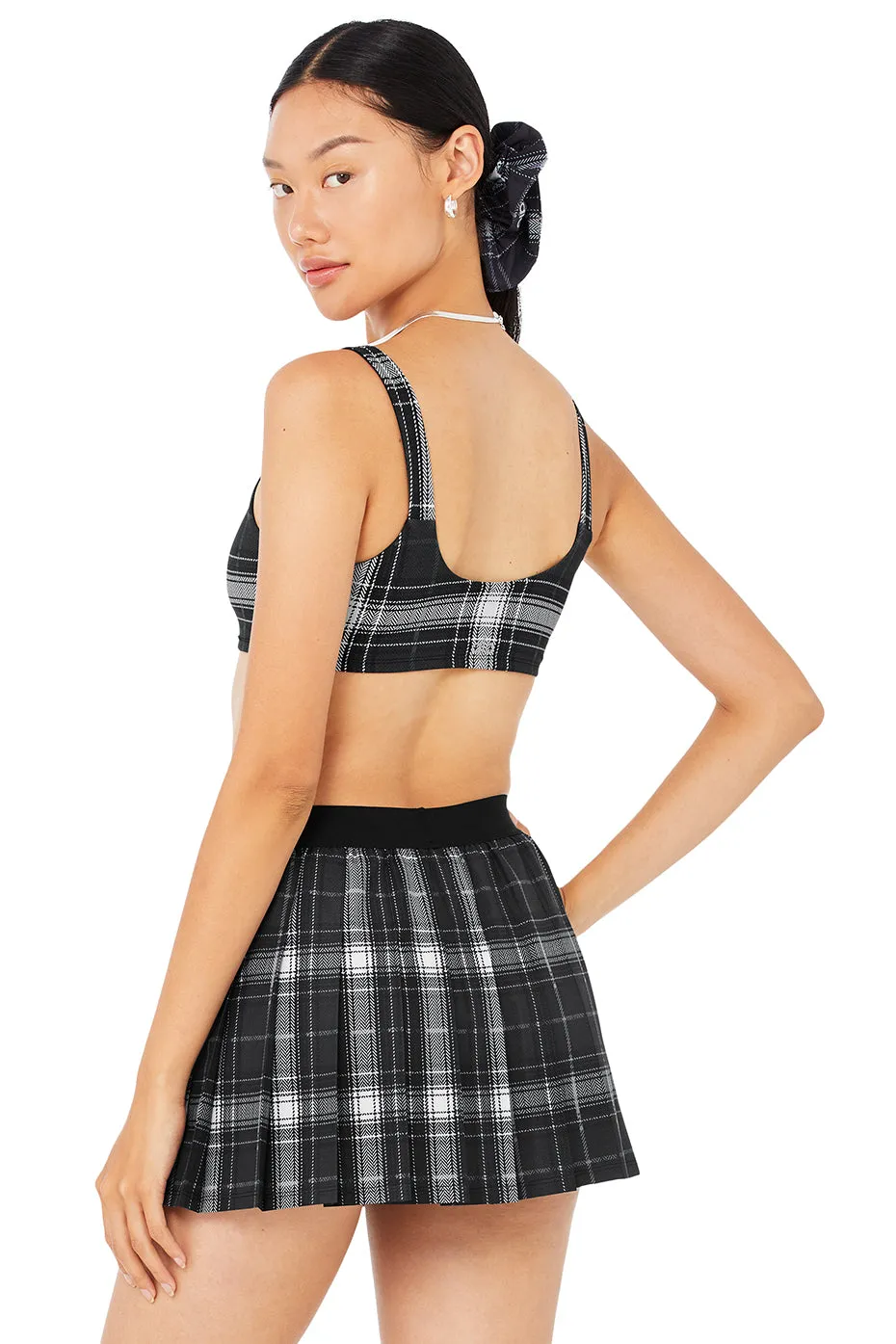 Vapor Legacy Plaid Bra - Black/White