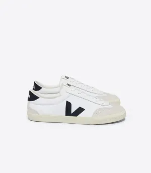 VEJA Men's Volley White Black Canvas Suede Sneaker