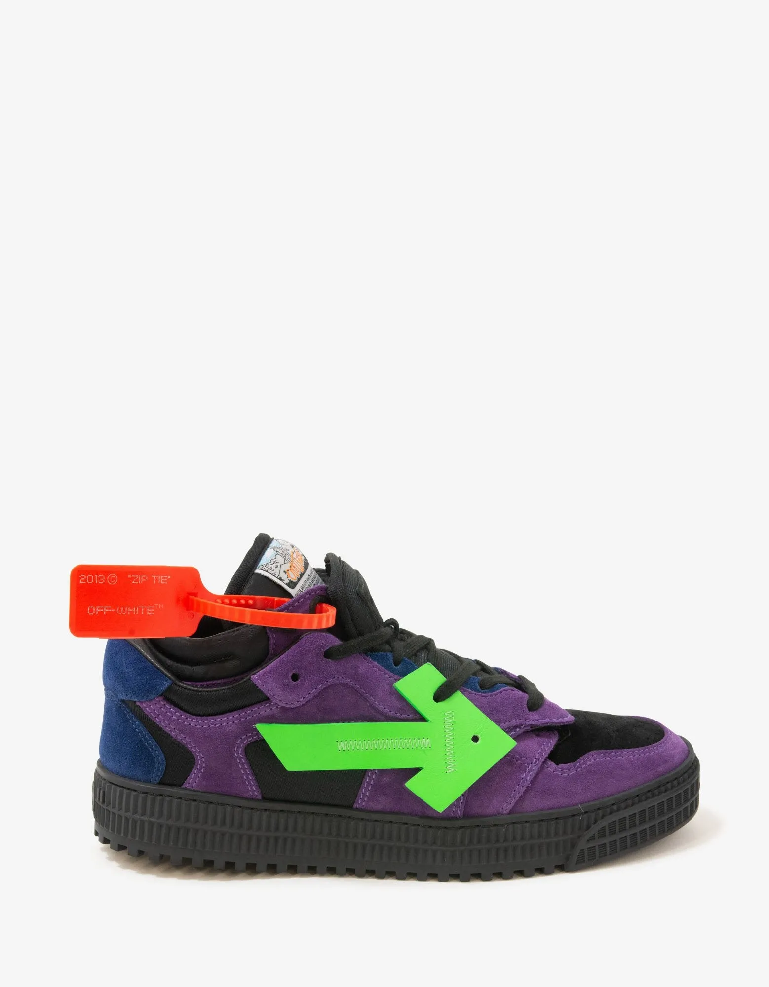 Violet & Green Off-Court Low Trainers