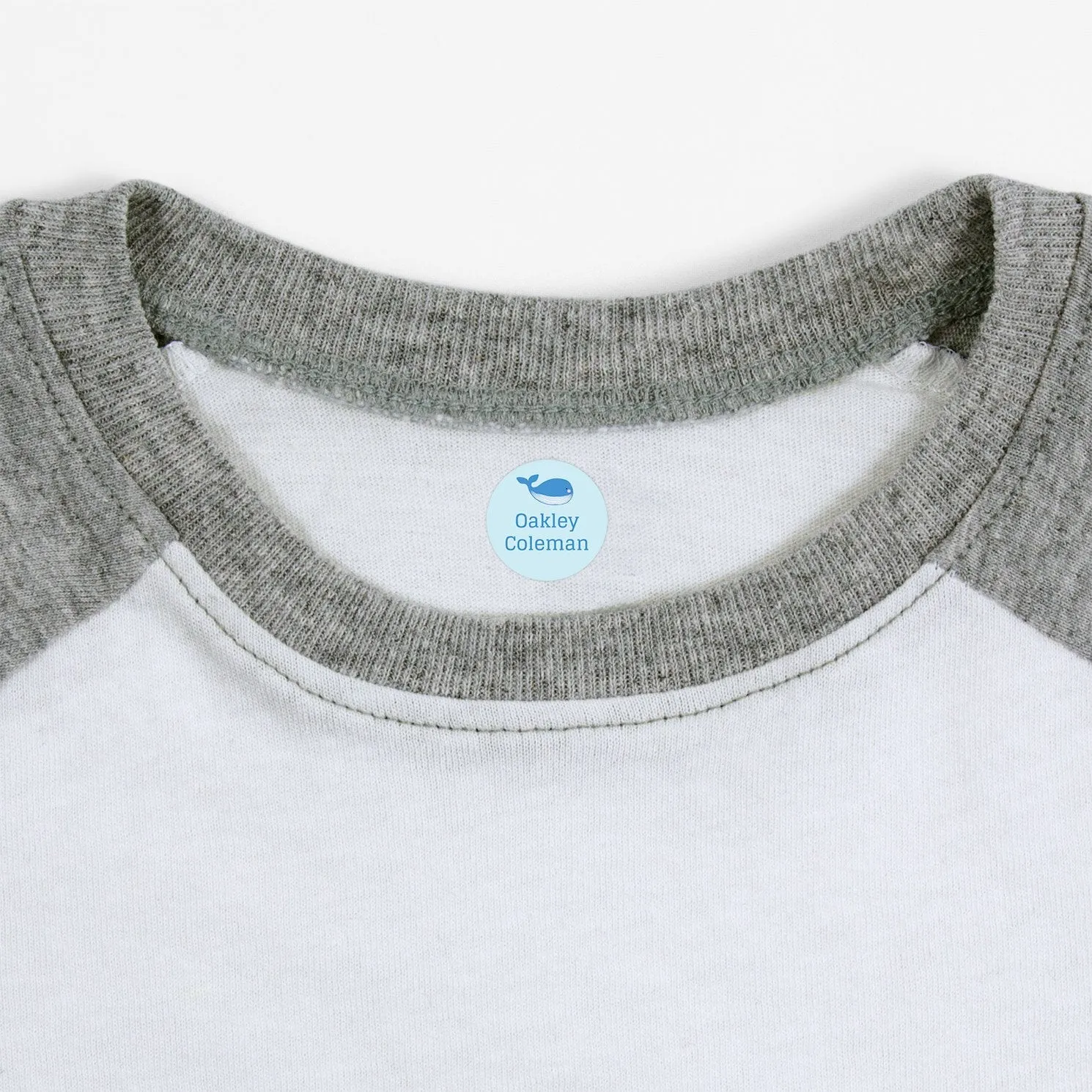 Whale Iron-On Clothing Labels