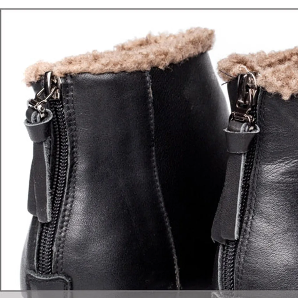 Winter Plush Retro Women Boots | Gift Shoes