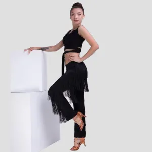 Women's Dance Pants with Fringe 479