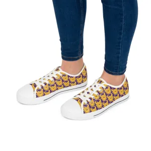 Women's Low Top Sneakers - Purple/Gold Helmets