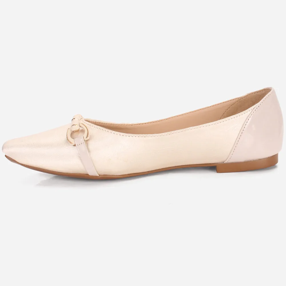 Women's "PARTIA" Pointed Toe Slip On Flat Pumps