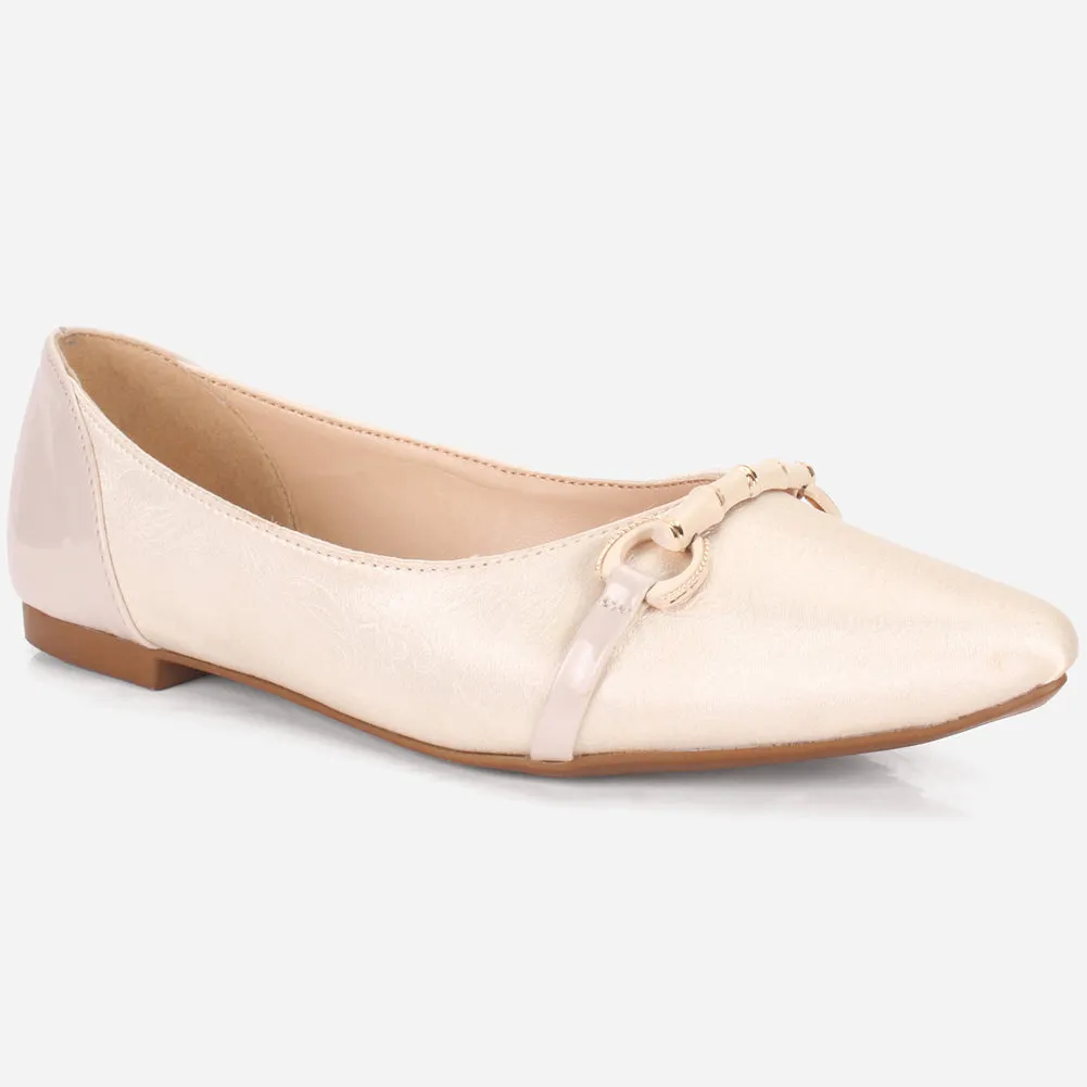 Women's "PARTIA" Pointed Toe Slip On Flat Pumps