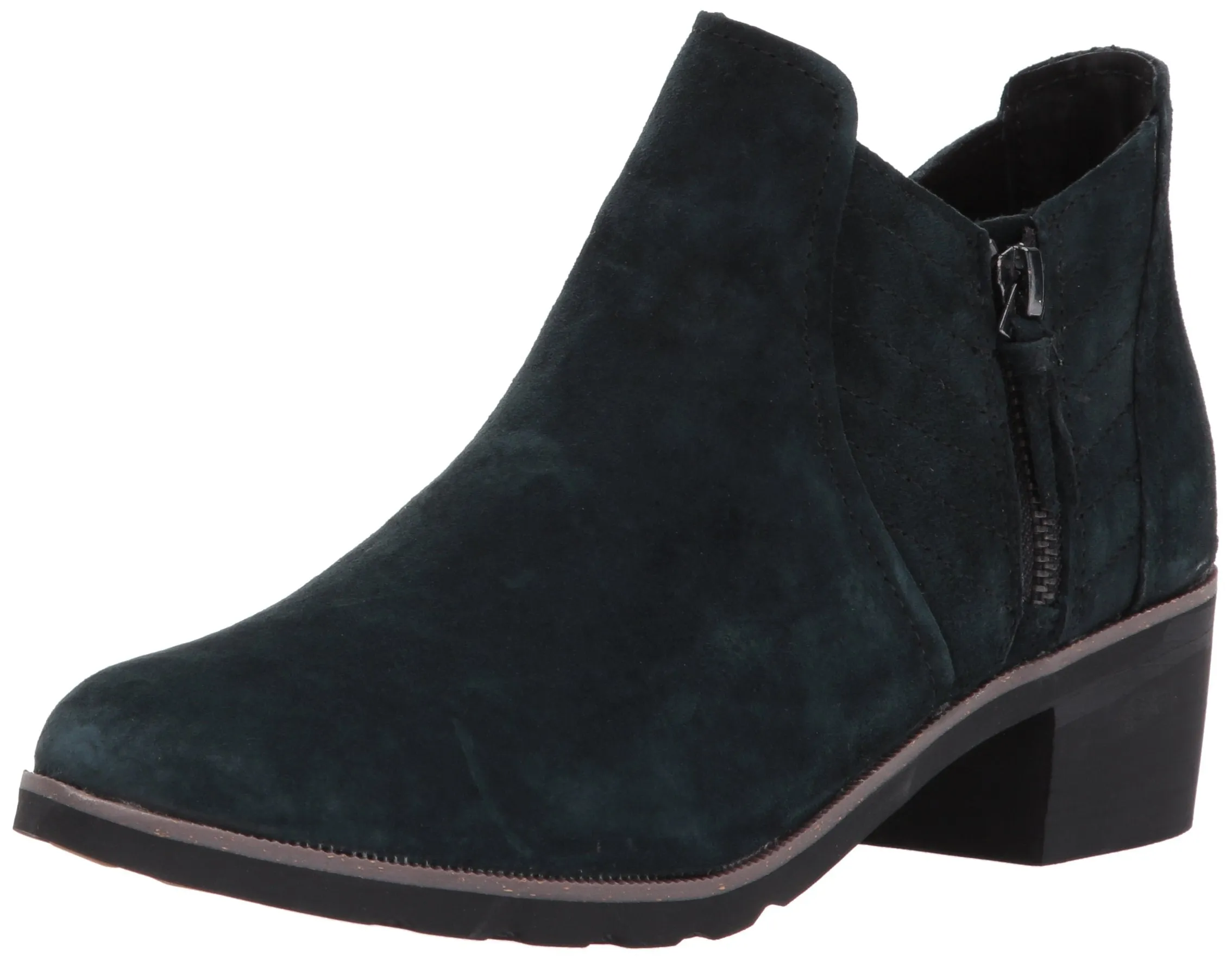 Women's Shoes Reef Voyage Low Suede Ankle Boots w/ Zipper RF0A362B Black